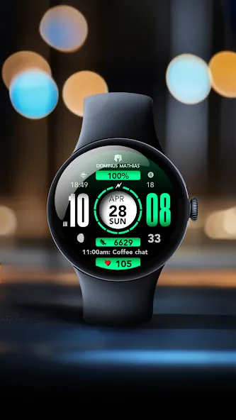 DM105 Futuristic Digital Watch screenshot 4