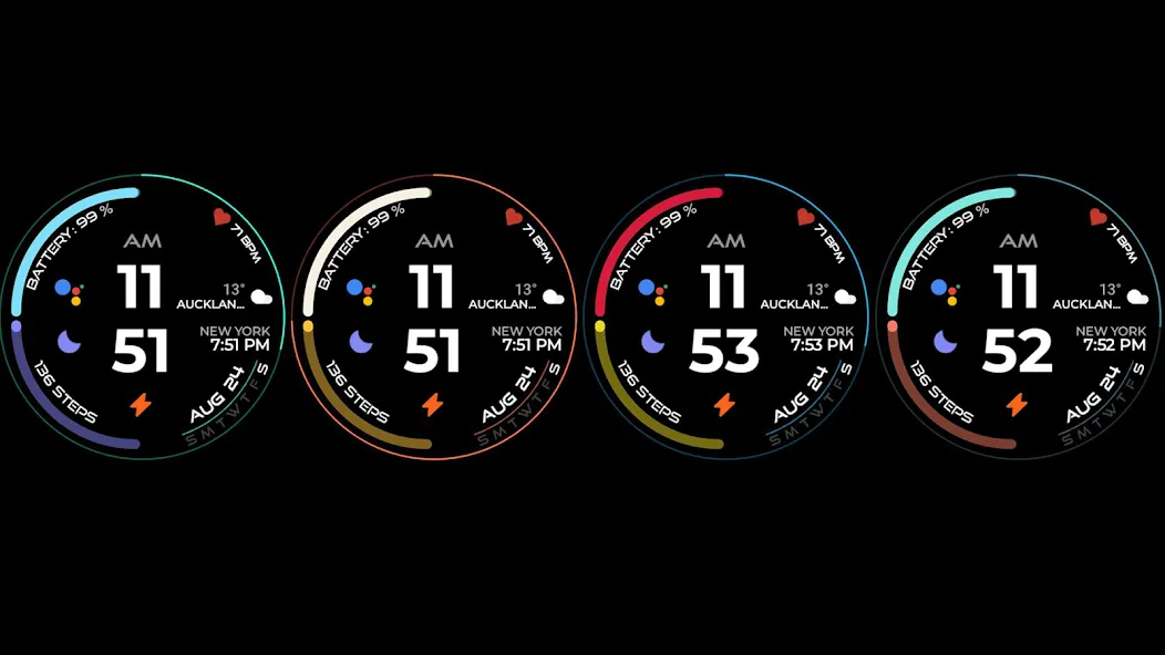 Night ver 27 - watch face screenshot 16
