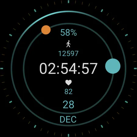 Galactic Hour Watch Face screenshot 5