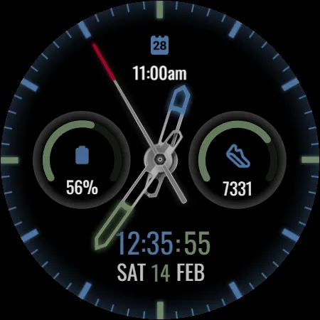 Hybrid watch face H2 screenshot 30