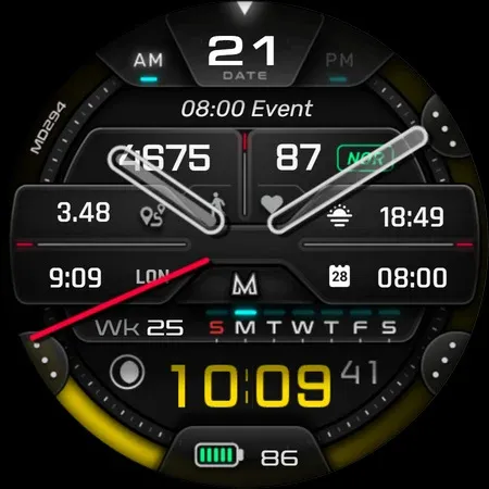 MD294 Analog watch face screenshot 24