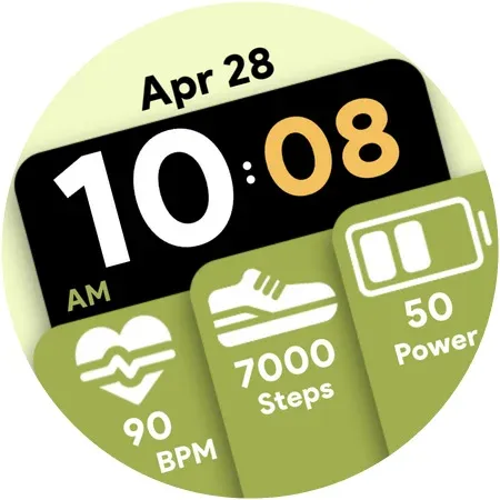 Modular Tiles - Watch face screenshot 8