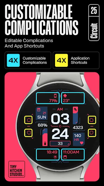 TKS 25 Circuit Watch Face screenshot 5