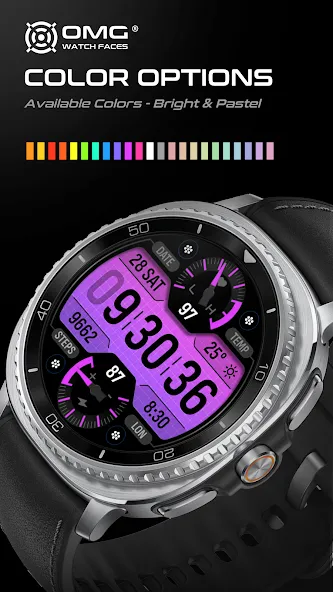 OMG 435 - Digital Watch Face screenshot 7