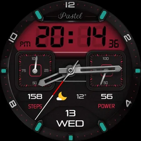 Hybrid Pastel Watch Face screenshot 34