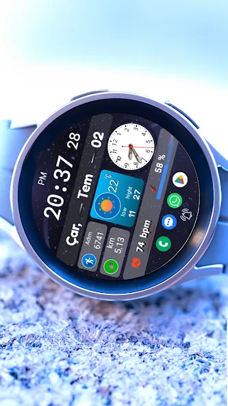 FSW291 Digital Watch face screenshot 5