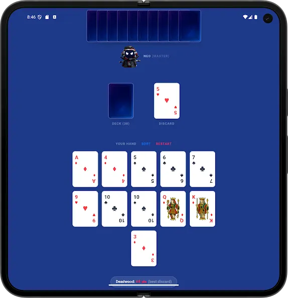 Gin Rummy Master Ai Offline screenshot 20
