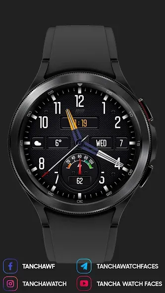 Tancha S67 Hybrid Watch Face screenshot 4