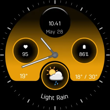 Analog watchface A4 screenshot 22