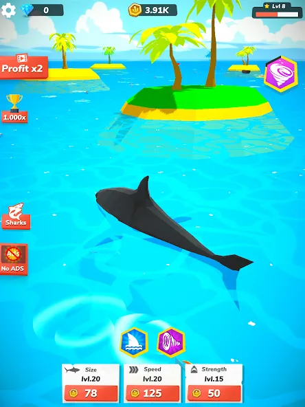 アイドルシャークワールド - タイクーンゲーム screenshot 8