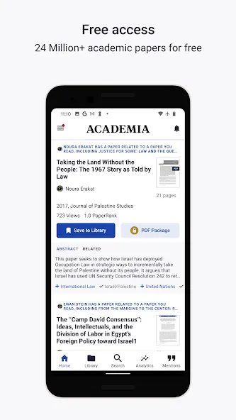Academia.edu screenshot 1