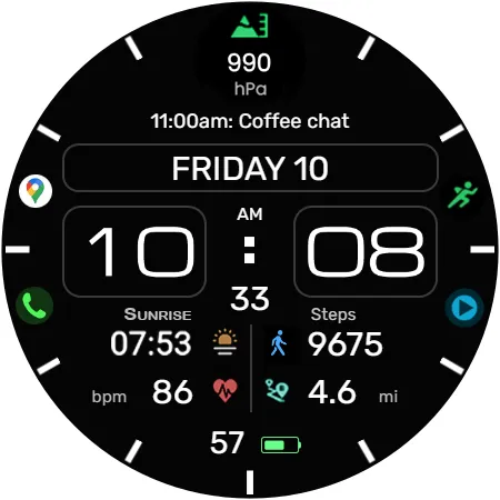 WFP 236 Hybrid watch face screenshot 42