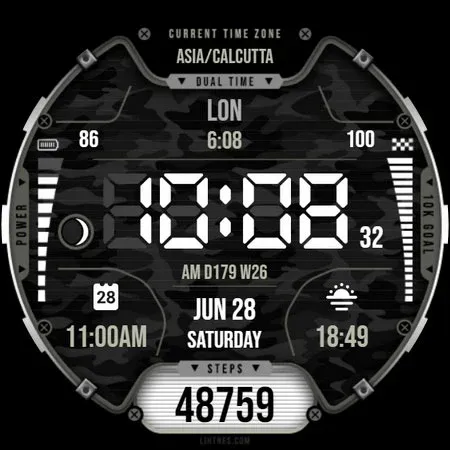 Dual-Time Watch Face 027 screenshot 7
