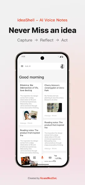 ideaShell: AI Voice Notes screenshot 1