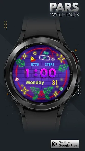 Pars Christmas Watch Face screenshot 5