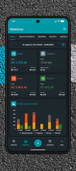 Drivvo - Controle de Gastos screenshot 2