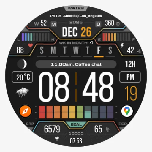 NW123: Digital watch face screenshot 10