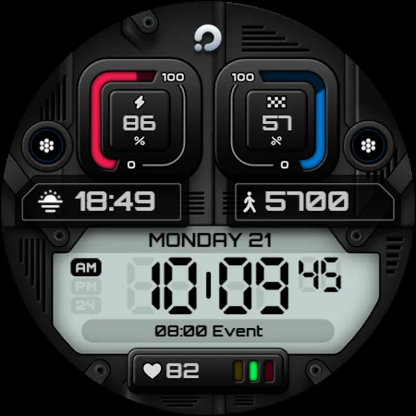 PRADO X96 Digital Watch Face screenshot 9