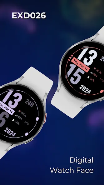 EXD026: Digital Watch Face screenshot 1