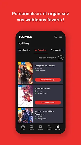 Toomics - Webcomics de qualité screenshot 5