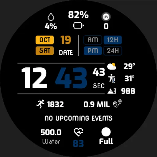 EXD107: Digital Watch Face screenshot 28