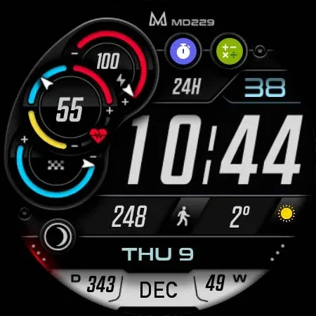 MD229 Digital watch face screenshot 8