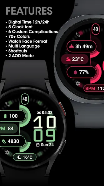 MDS11 Digital Watch Face screenshot 2