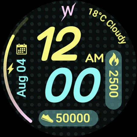 Violet Glow Watch Face screenshot 11
