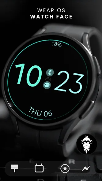 Battery v7 minimal watch face screenshot 1