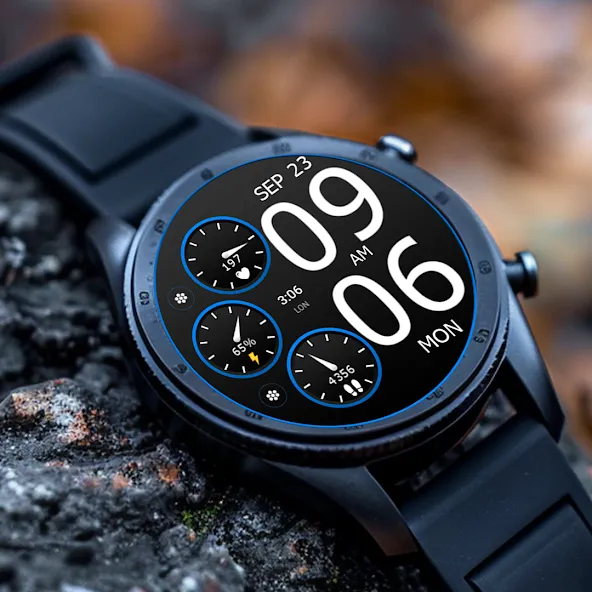 Key WF45 Digital Watch Face screenshot 1