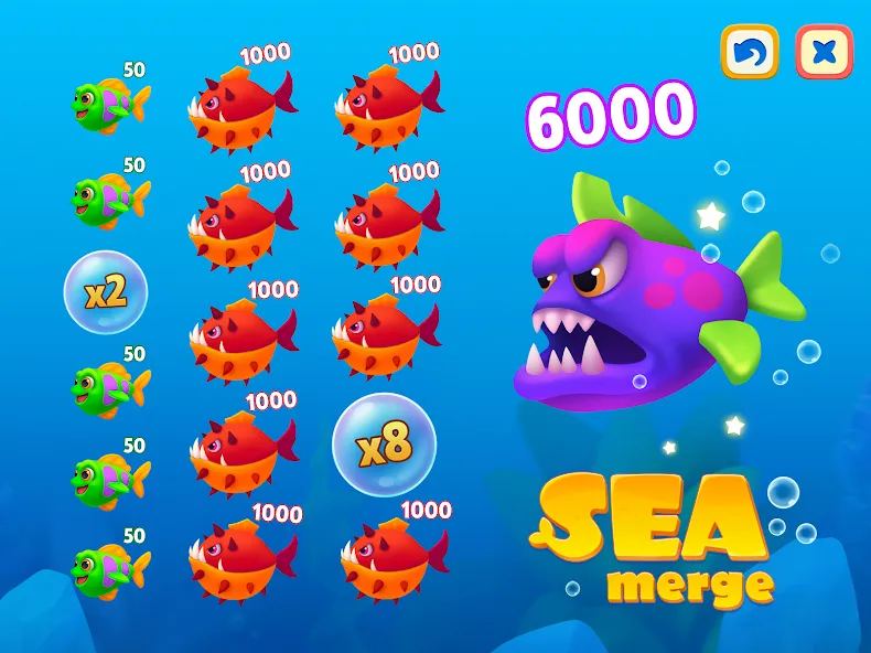 Sea Merge: Fish & Merging Game screenshot 17